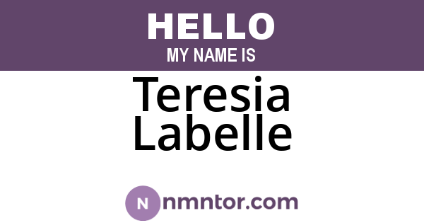 Teresia Labelle