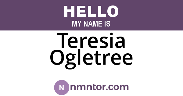 Teresia Ogletree