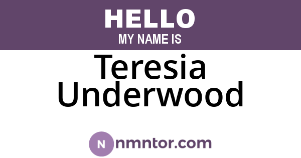 Teresia Underwood