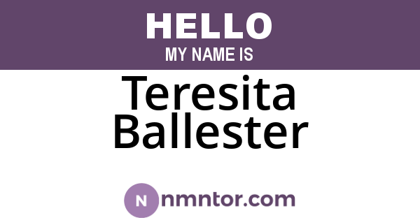 Teresita Ballester