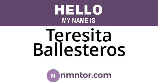 Teresita Ballesteros