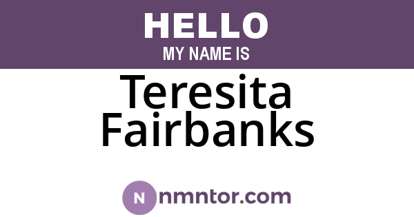Teresita Fairbanks