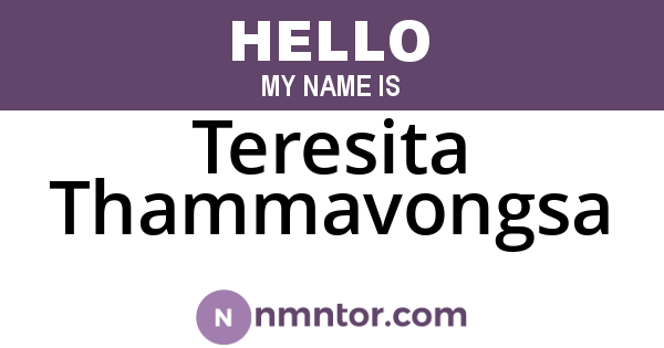 Teresita Thammavongsa