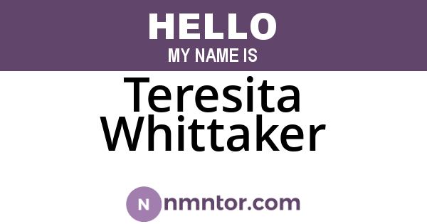 Teresita Whittaker