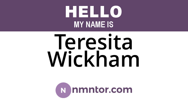 Teresita Wickham