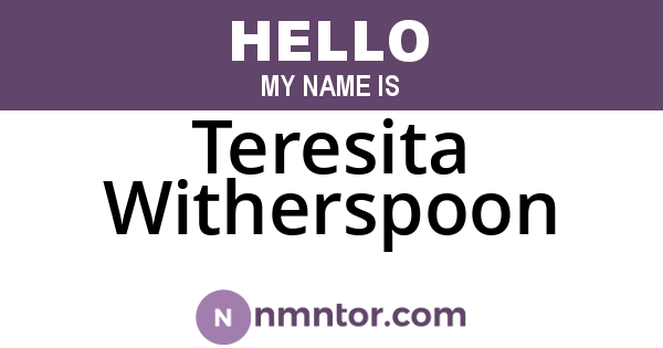 Teresita Witherspoon