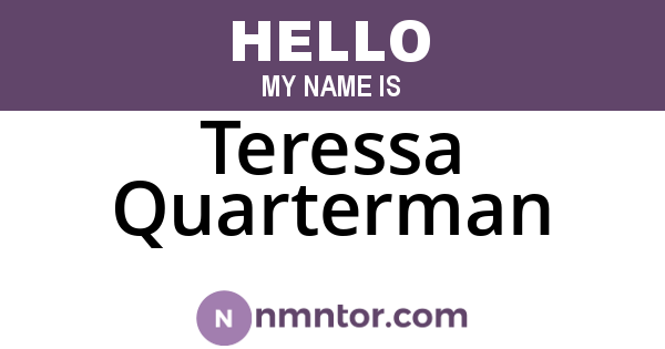 Teressa Quarterman