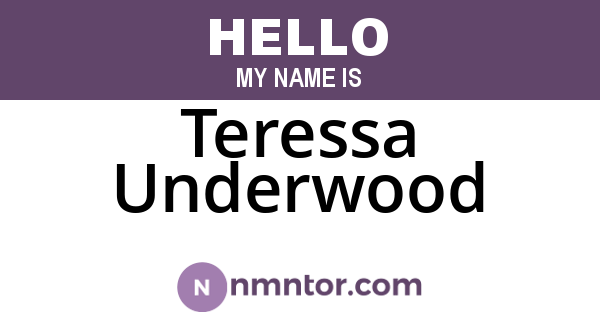Teressa Underwood