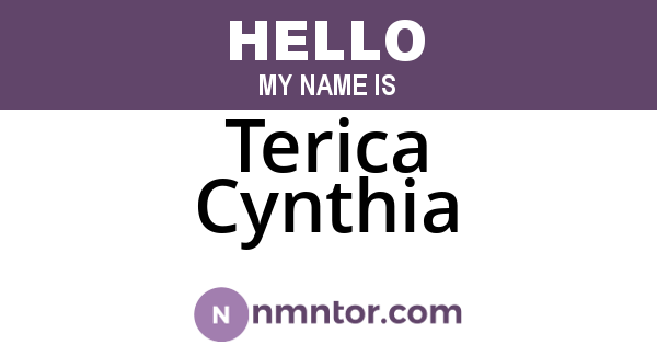 Terica Cynthia