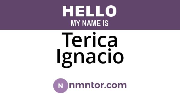 Terica Ignacio