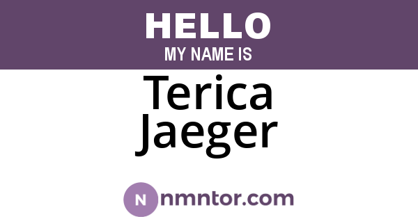 Terica Jaeger