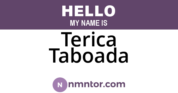Terica Taboada