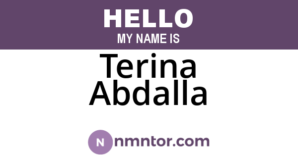 Terina Abdalla