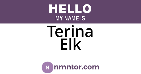 Terina Elk