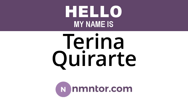 Terina Quirarte