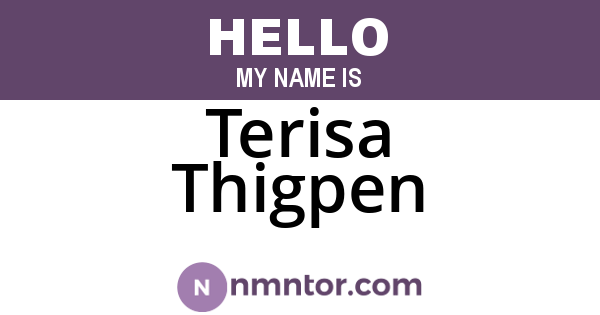 Terisa Thigpen