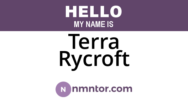 Terra Rycroft