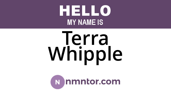 Terra Whipple