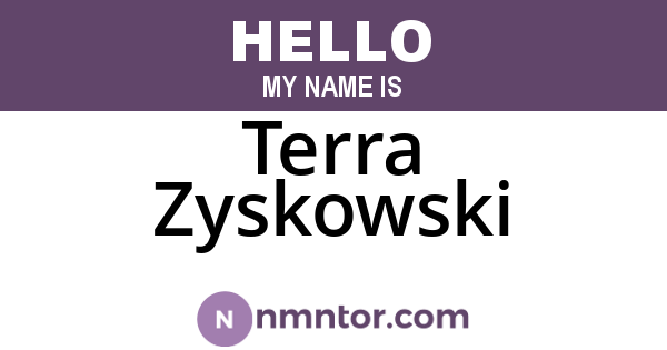 Terra Zyskowski