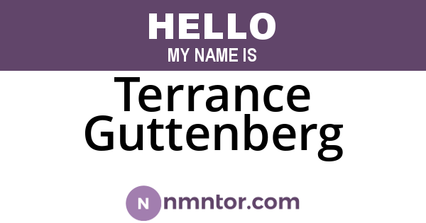 Terrance Guttenberg