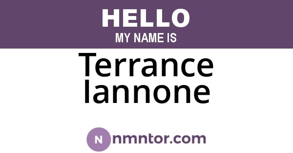 Terrance Iannone