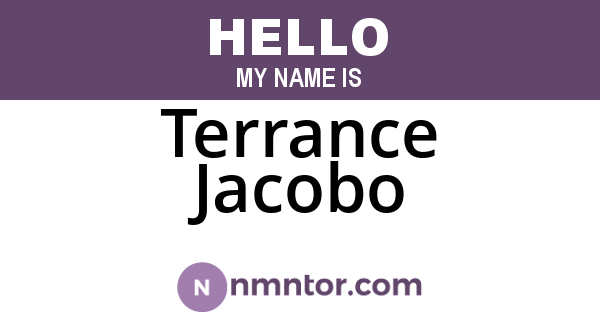 Terrance Jacobo