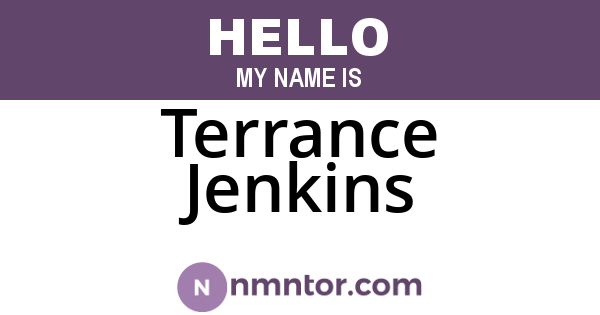 Terrance Jenkins