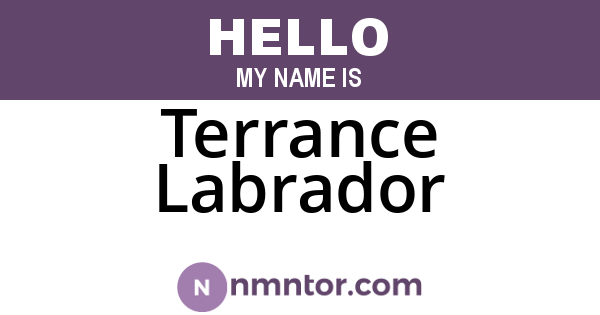 Terrance Labrador