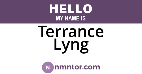 Terrance Lyng