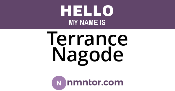 Terrance Nagode