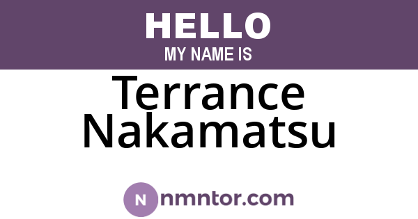 Terrance Nakamatsu
