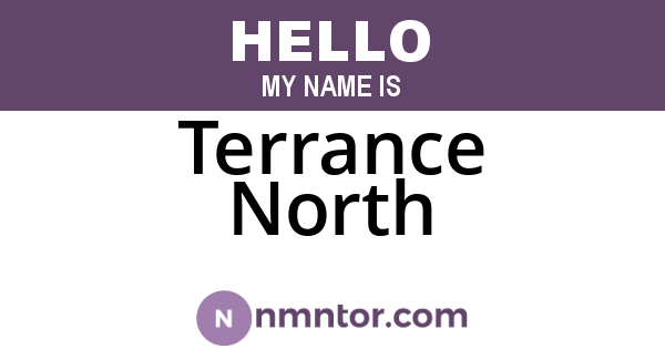 Terrance North