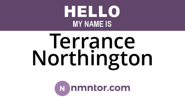 Terrance Northington
