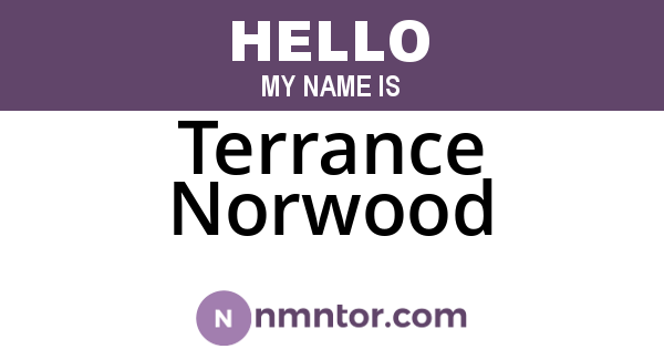 Terrance Norwood