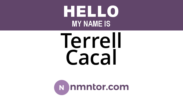 Terrell Cacal