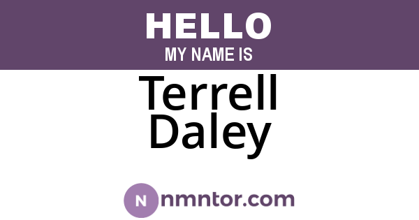 Terrell Daley