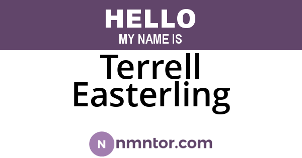 Terrell Easterling