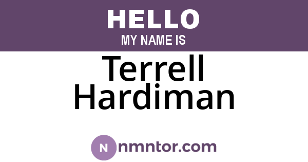 Terrell Hardiman