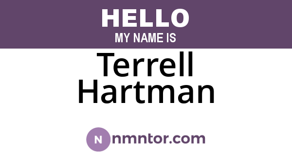 Terrell Hartman