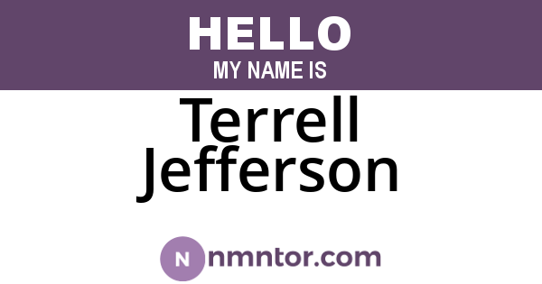 Terrell Jefferson