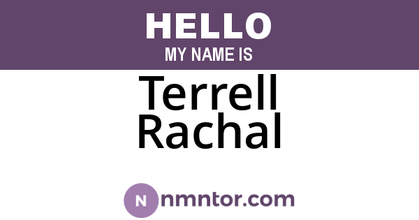 Terrell Rachal