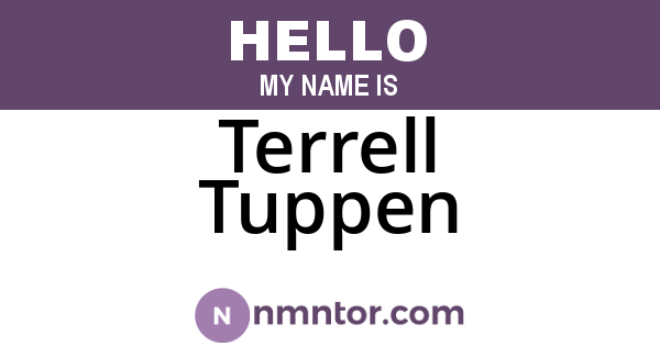 Terrell Tuppen