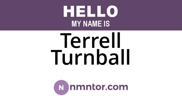 Terrell Turnball