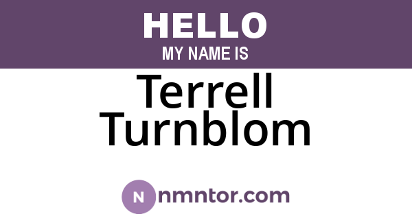 Terrell Turnblom