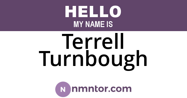 Terrell Turnbough