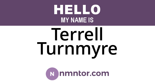 Terrell Turnmyre
