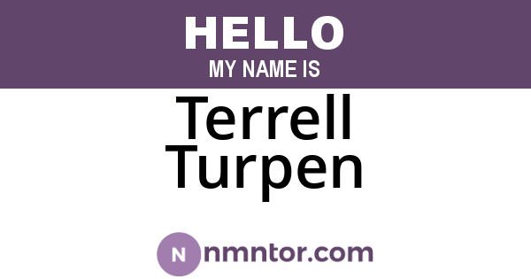 Terrell Turpen