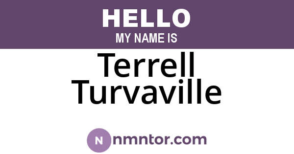 Terrell Turvaville