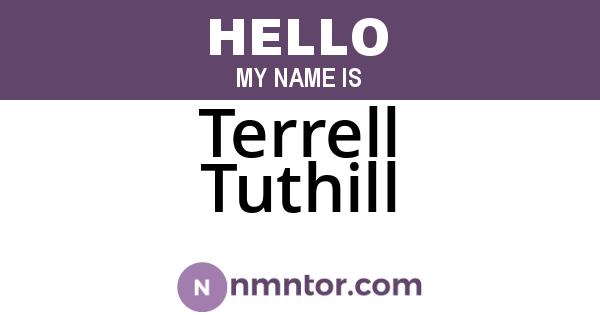 Terrell Tuthill