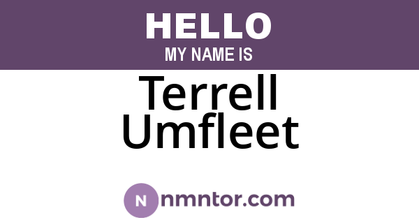 Terrell Umfleet